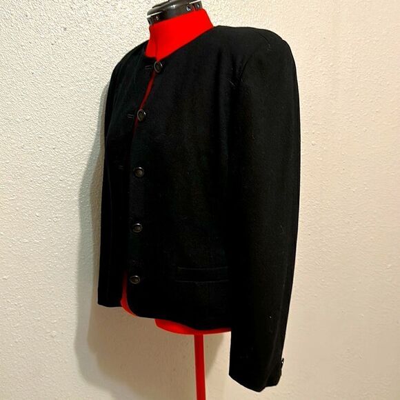 Vintage Liz Claiborne collection women’s wool button front jacket size 12 - Picture 3 of 11
